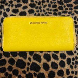 Michael Kors Yellow Wallet